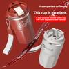 480ML Double-Walled Insulated Milk Coffee Cup Anti Scalding Drinking Cup Stainless Steel Thermal Bottle  Reusable Insulated Cup