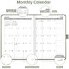 2026 Pocket Calendar for Purse - 4.3" x 6" A6 Small Mini Weekly and Monthly Planner, Jan-Dec 2026, 100GSM Thick Paper, Leather Hardcover, Colorful