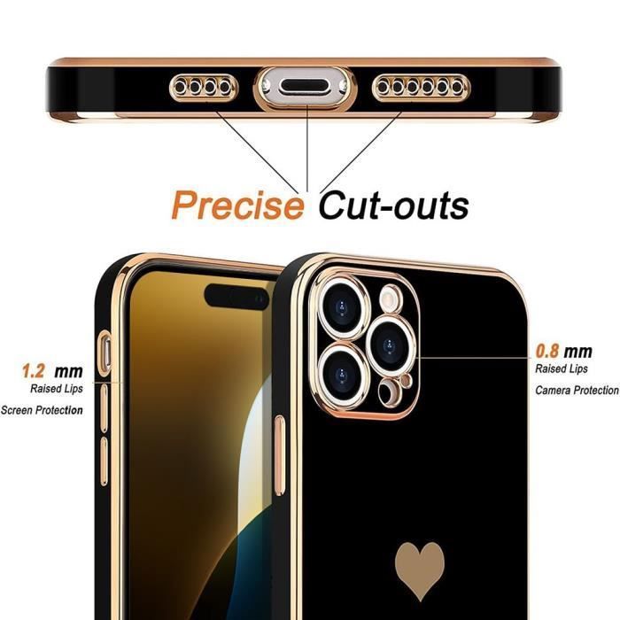Protective Case - Booling - Iphone 16 - Liquid Silicone - Heart Pattern - Shockproof