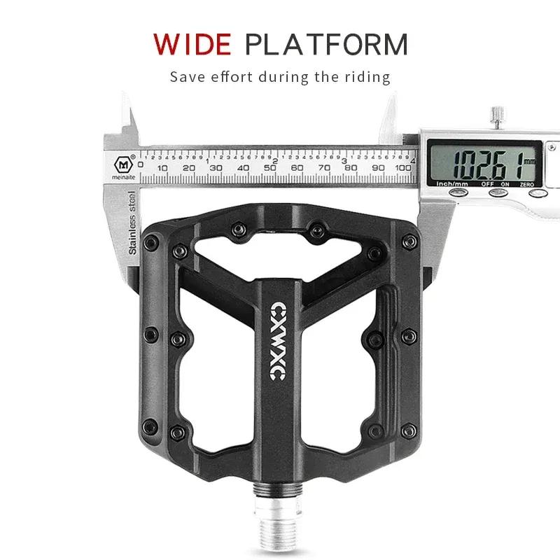 Ultralight Flat MTB Pedals Nylon Bicycle Pedal Bmx Mountain Bike Platform Pedals 3 Sealed Bearings Cycling Pedals For Bicycle