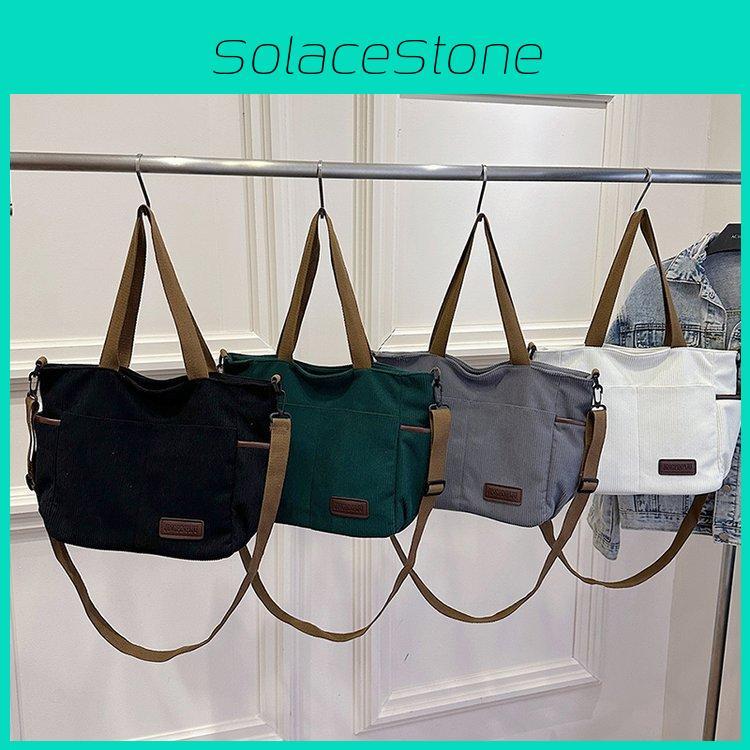 Spacious Canvas Shoulder Bag For Women In Stylish Minimalist Urban Design Ideal For Casual Travel