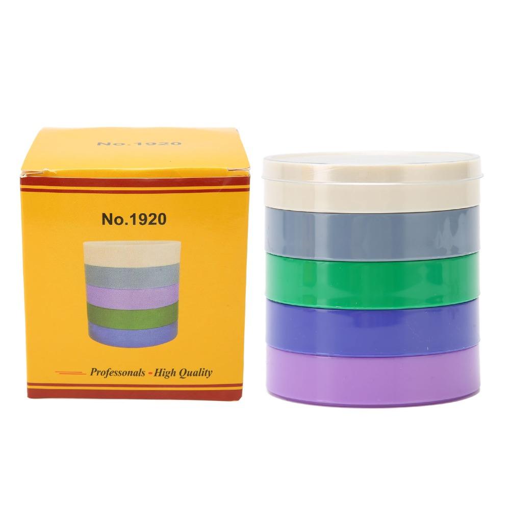 5 Layer Design Watch Parts Storage Box Colorful Compartments Round Shape Watch Tools Storage Box Portable Case Plastic Material