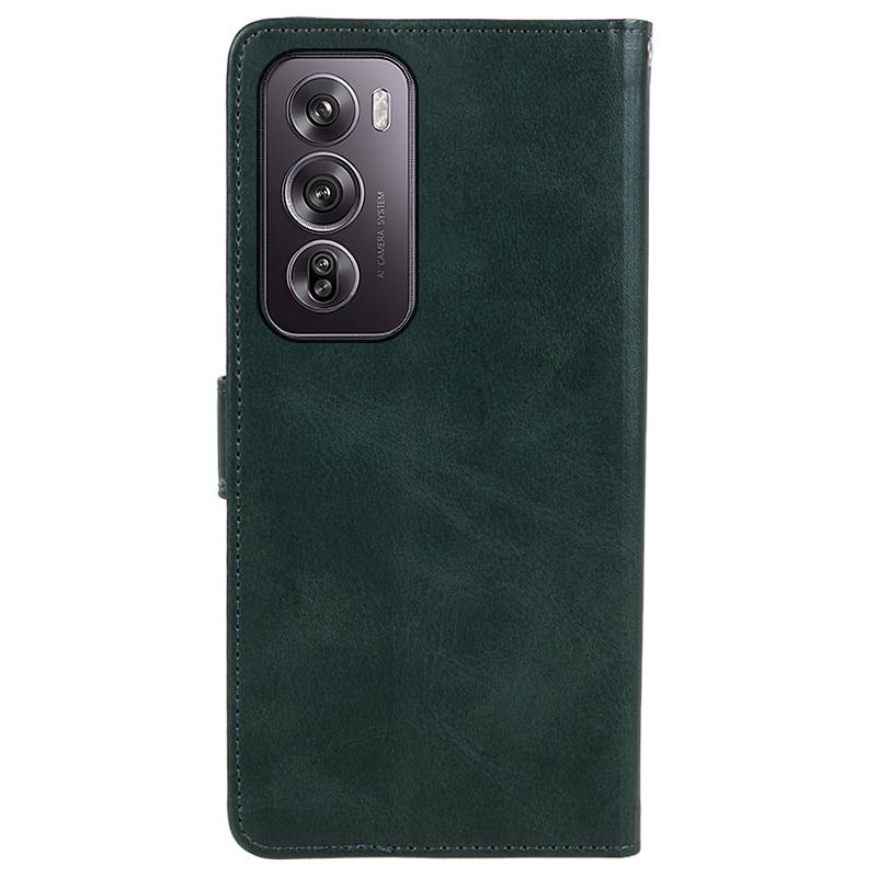 For Oppo Reno12 5G (Global) Case Leather Magnetic Buckle Wallet Phone Cover Calf Texture