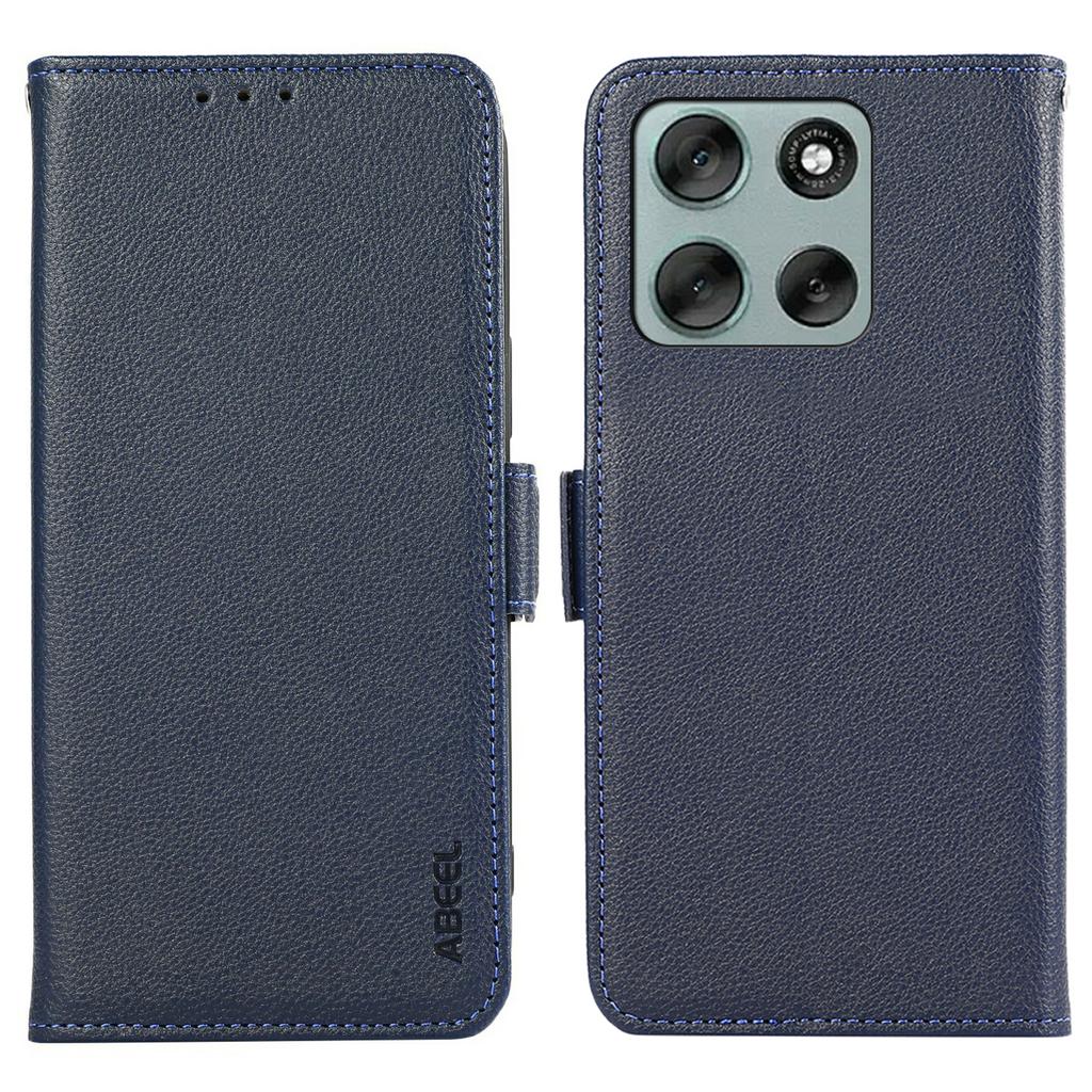 ABEEL For Motorola Moto G56 5G Case Litchi Texture Leather RFID Blocking Phone Cover