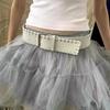 Korean Style Women Wide Belt Y2k Western Cowboy Belt Personalized PU Leather Waistband  Women