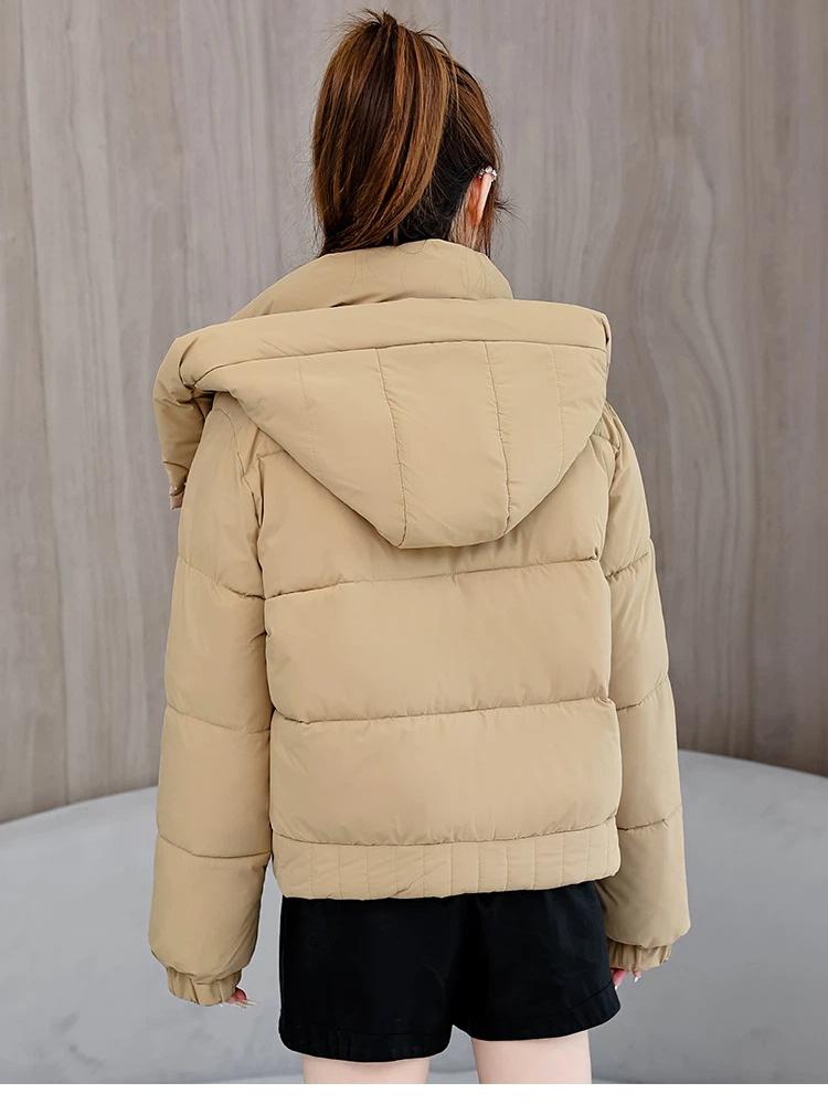 Women’s Short Hooded Windproof Thicken Warm Winter Jacket