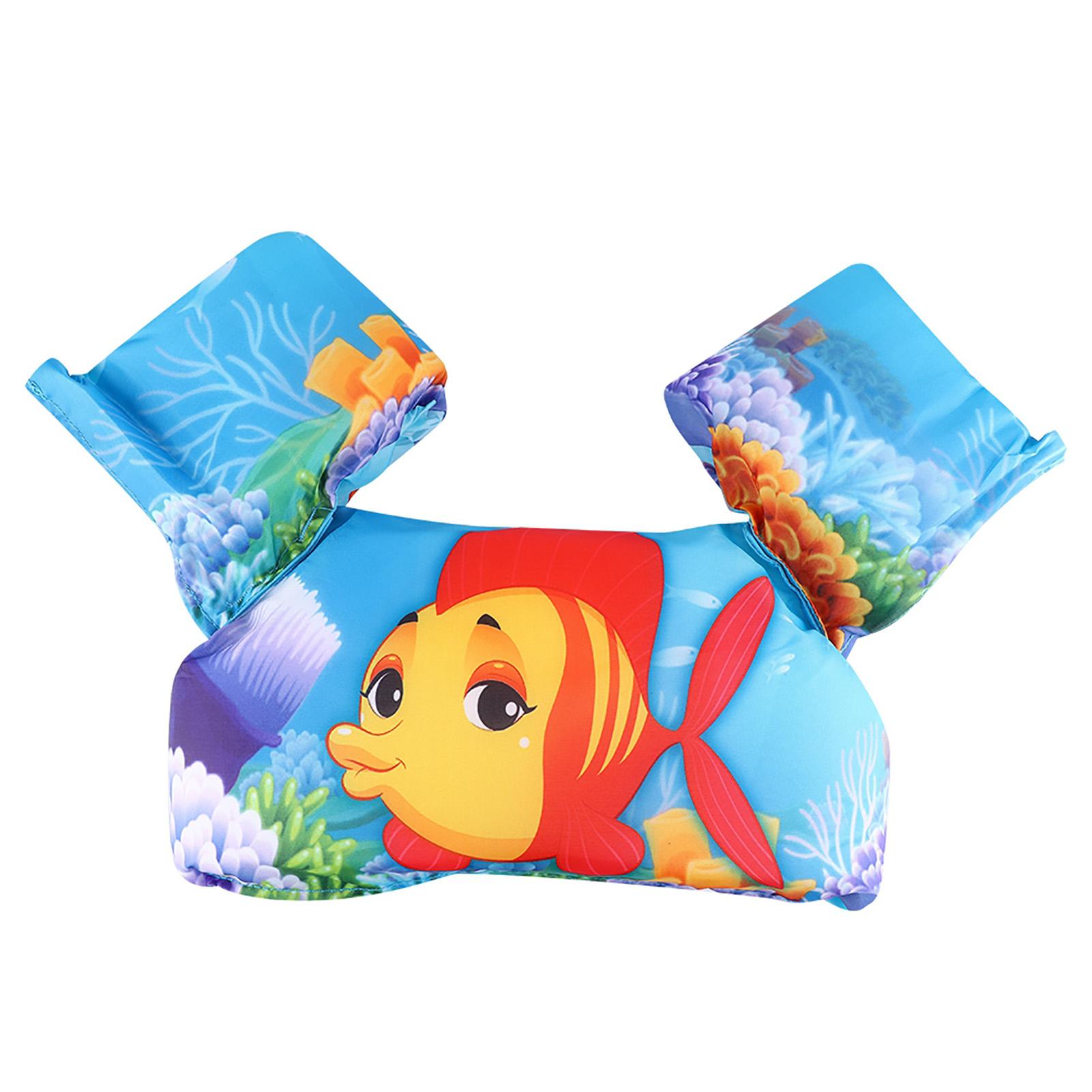 

Золотая рыбка узор дети дети надувной спасательный жилет обучение плаванию плавающие рукава