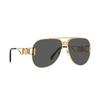 Versace Pilot Style Sunglasses With Hollow Design Unisex Sunglasses Gold VE2255100287