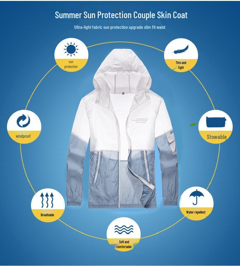 Men's Stylish Korean Sun Protection Jacket - Lightweight, Breathable, Versatile, Summer Suit