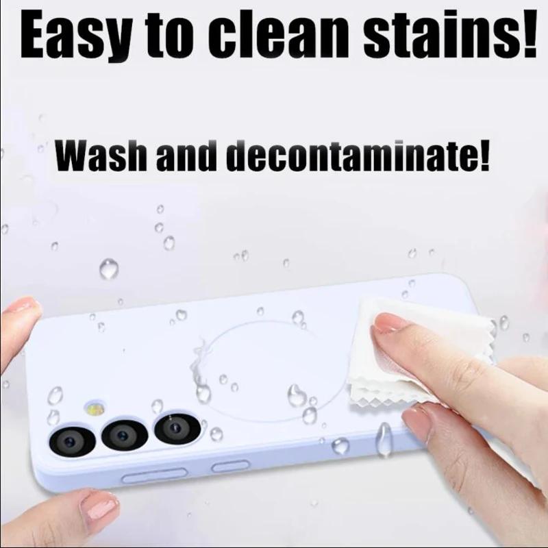 Liquid Silicone Magsafe Case For Samsung Galaxy S24 Ultra S22 Plus S23 S21 FE A55 A15 A35 A05 Magnetic Wireless Charging Cover