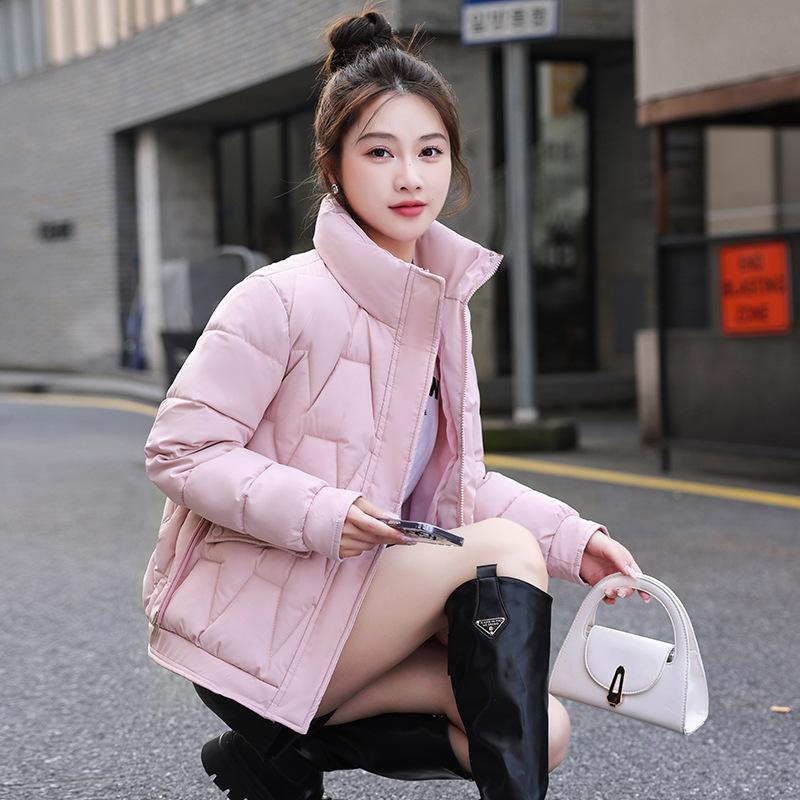 Cotton-padded Down Cotton-padded Jacket Women's Short Winter New Korean Cotton-padded Jacket Bread and Small Women's Clothing