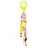 Colorful Bead Keychain Charm for Kids and Students School Bag Pendant Smiling Face and LOVE Letter Beaded Keychain