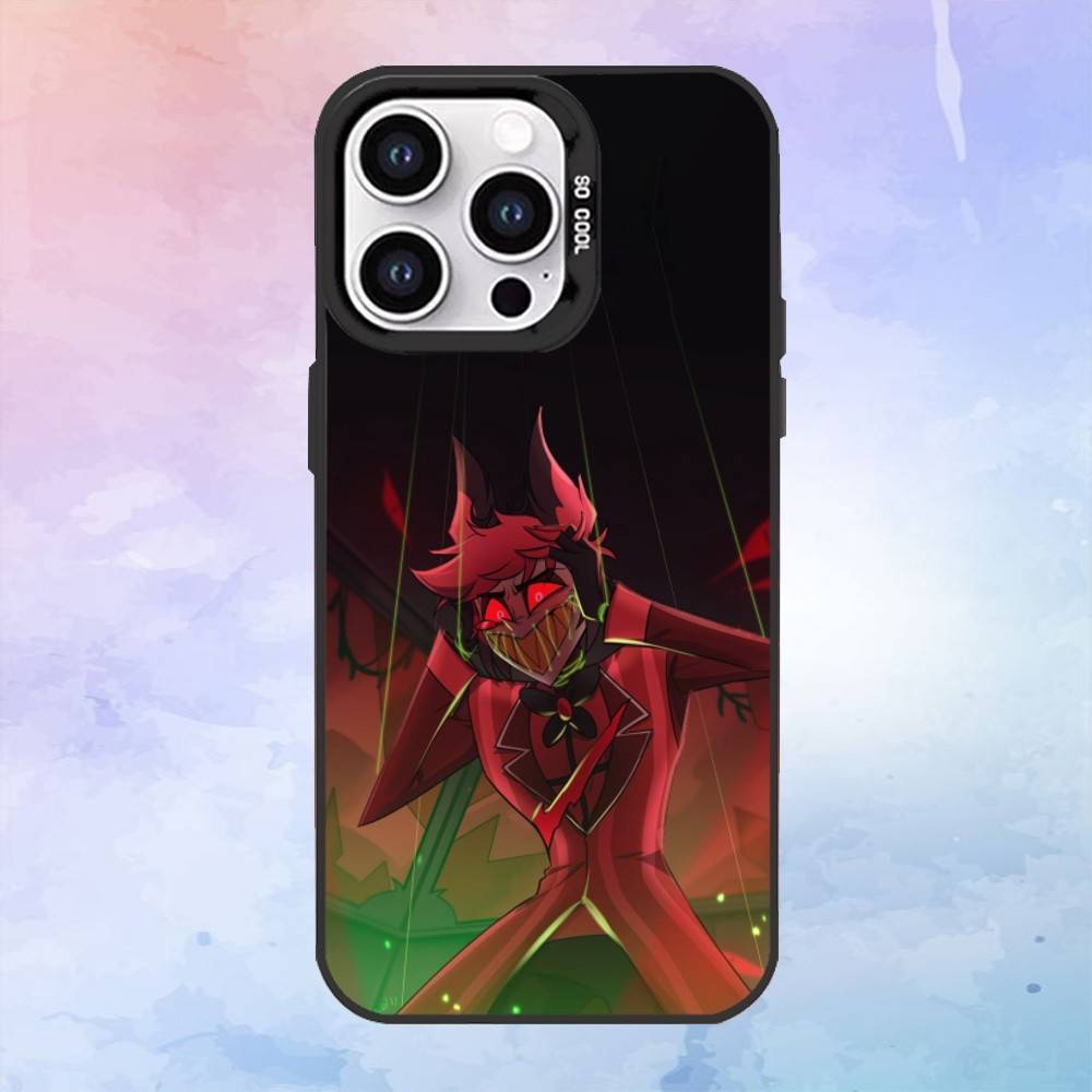 

H-HazbinS H-Hotels AlastorS Phone Case For iPhone 16,15,14,13,12,11,Pro,Max,Candy Matte Shockproof Cover4G iPhone16
