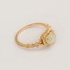 Copper Rinestone Rings Exquisite Vintage Rings Temperament Shining Open Ring  Gifts