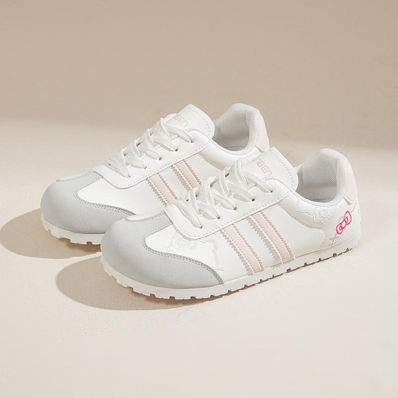 

Милые кеды с вышивкой кошечки KT, студенческие туфли, женские тренировочные туфли, новый корейский шик, универсальные кеды на платформе, повседневные 40