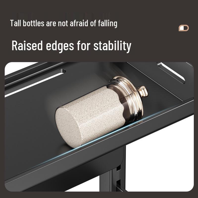 Multi-layer Kitchen Utensil Organizer: Knife Holder & Condiment Rack