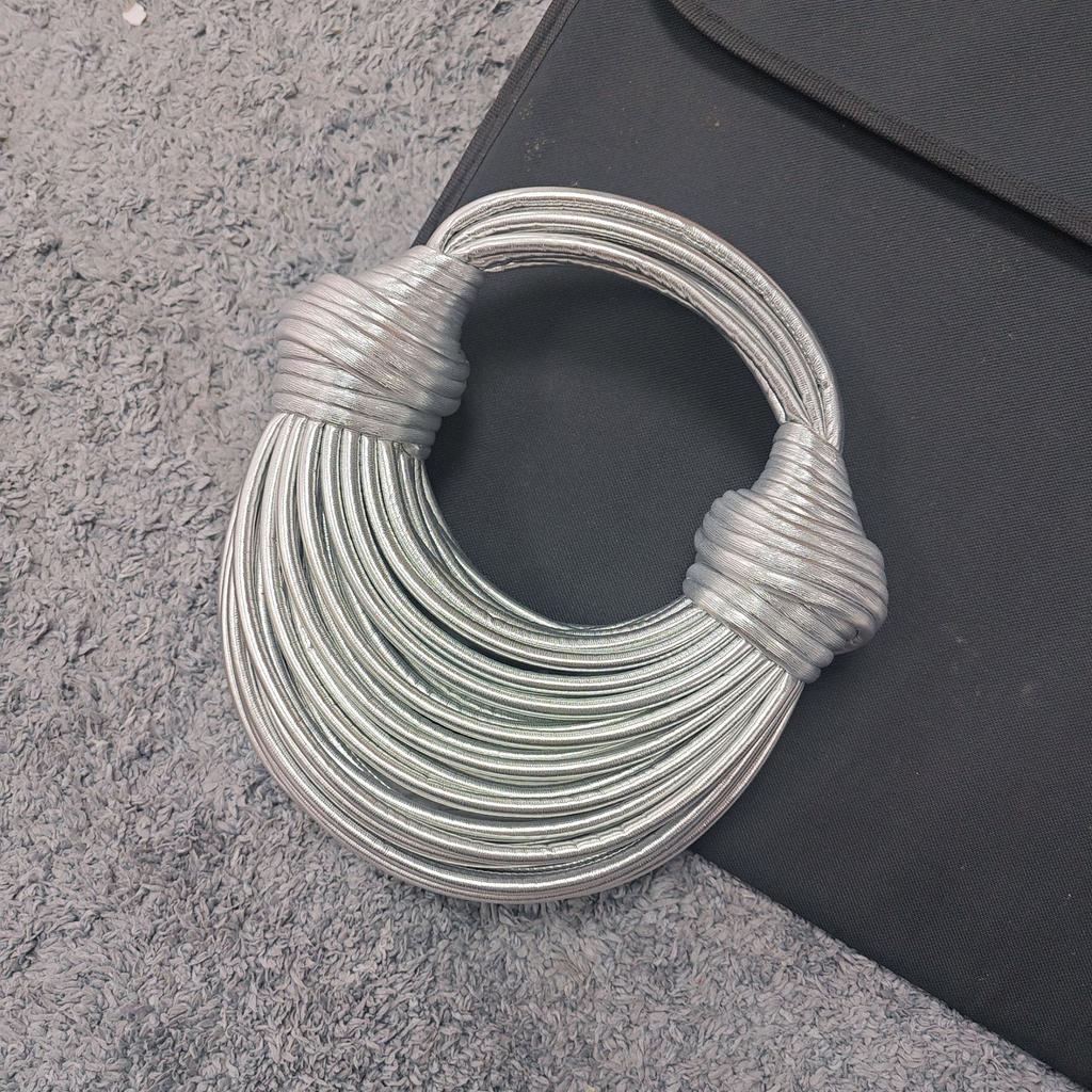 Handwoven Bag, Noodle Bag, Knotted Bag, Handbag, Fashionable Personality, Trendy Niche Design