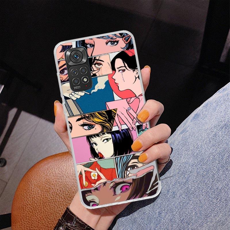 

Brokenhearted Anime Girl Phnoe Case for Phnoe Case for Xiaomi Redmi Note 15 14 14S 13 Pro Plus 12 12S 11S 11E 10S 10 11T 5G Uniq Redmi Note 10 Pro 4G