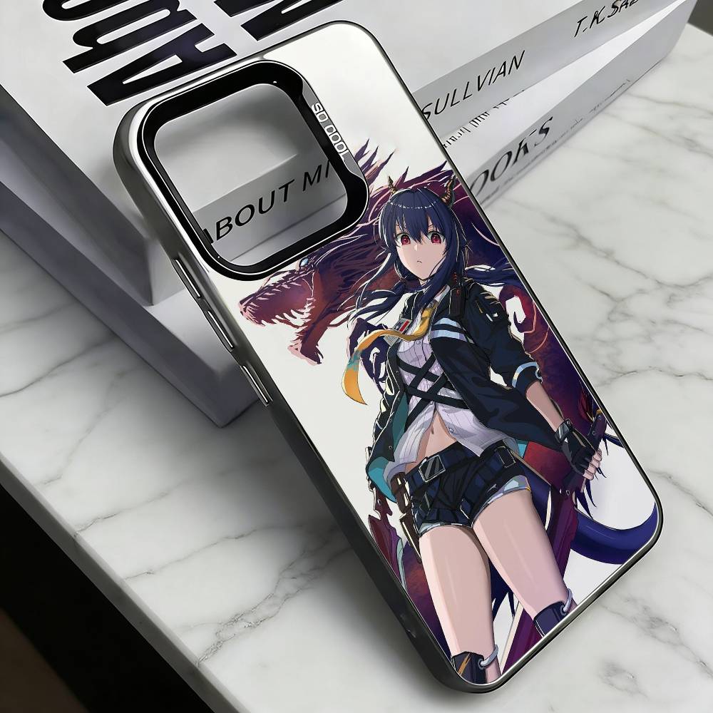 

A-Arknights Phone Case For iPhone 17,16,15,14,13,12,11 Plus,Pro Max,XS,Colorful Silver Phone case Funda Cover iPhone14Plus