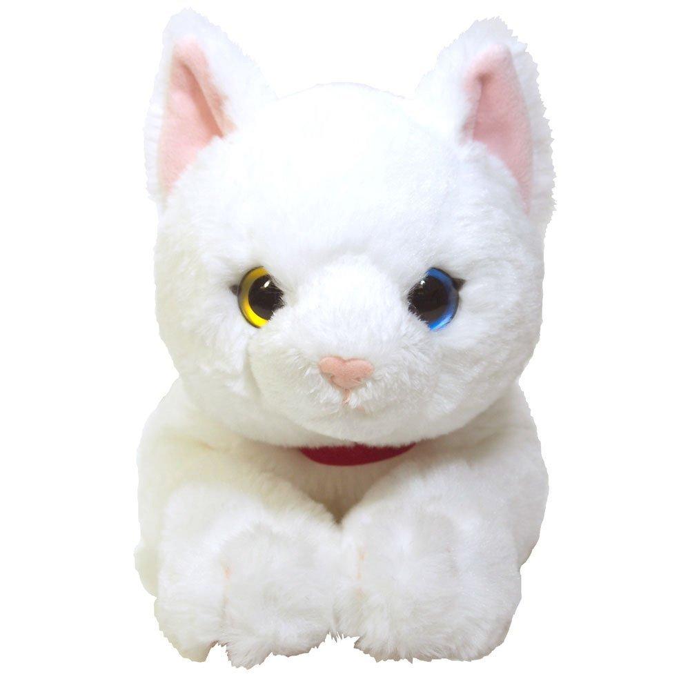 Sunlemon Knee Cat Odd Eye White M 17 X 18 X 47cm Stuffed Animal P-1832