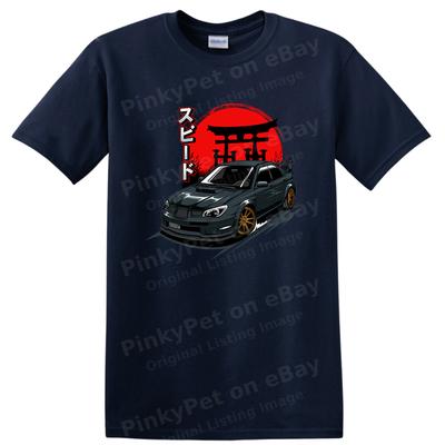 Speed Car Graphic T Shirt Japanese Style Race Tee Vintage Automotive Art