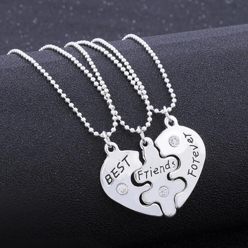 

Европейско-американское ожерелье-сердце «Лучшие друзья навсегда» с инкрустированными бриллиантами