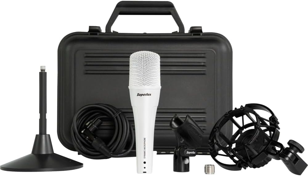

Superlux Podcast Dynamic Microphone Set D108MK2 WH (White)