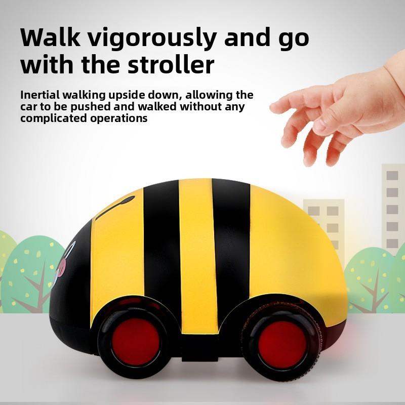 Childrens Inertia Seven Spotted Lady Beetle Toy Car With Animal Design For Toddler Development And Hand Eye Coordination