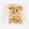 50Pcs Star Disposable Bamboo Skewers Cake Cocktail Picks Food Buffet Fruit Forks Birthday Party Wedding Supplies Christmas Decor