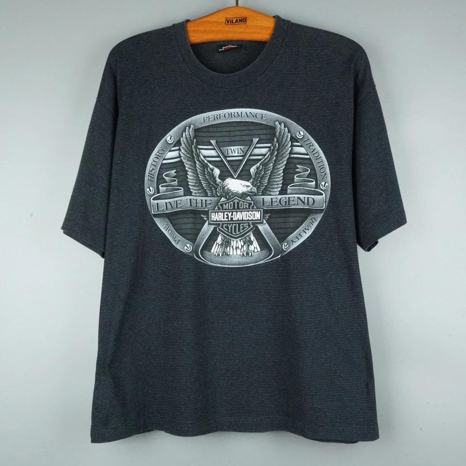 Vintage 90s Harley Davidson t shirt Single Stitch 3d Emblem S