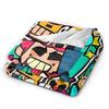 Emz Spike Squeak-Brawlld Blankets Cartoon Game Flannel Funny Warm Throw Blanket for Home Summer