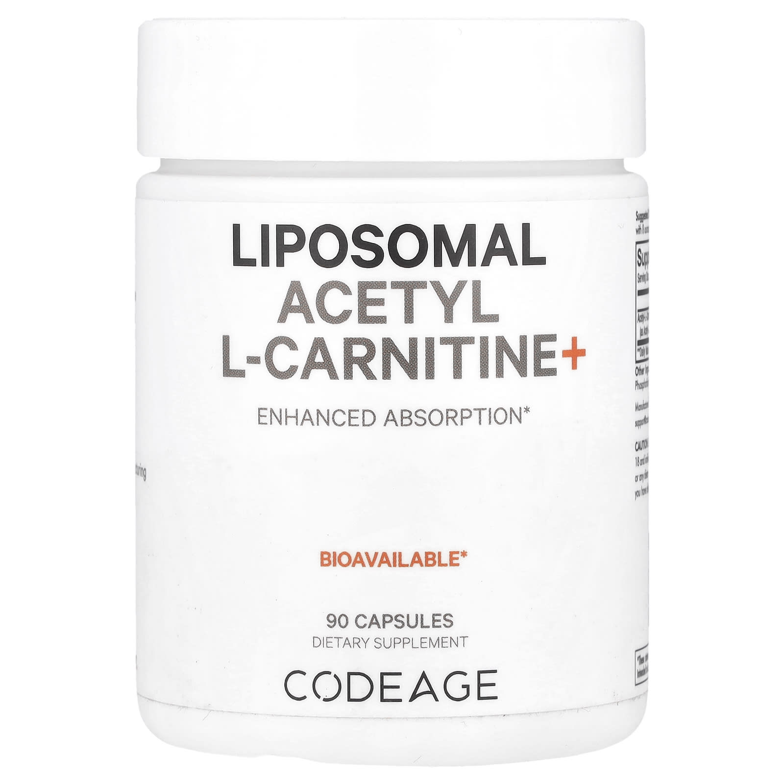 

Liposomal Acetyl L-Carnitine+, 500Mg, 90 Capsules