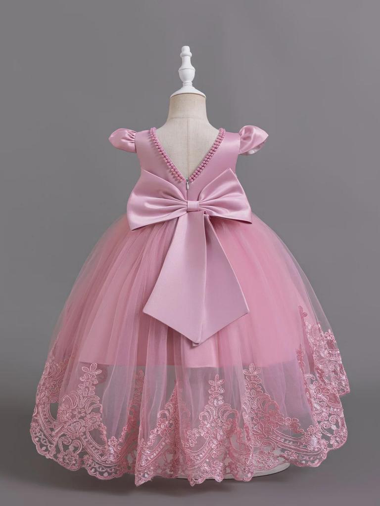 Girls' Performance Lace Tulle Skirt - Birthday Party Outfit for Ages 1+