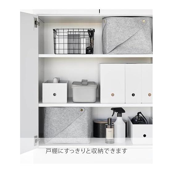 Yamazaki Jitsugyo Tool Bag with Dividers, Light Gray, Body: Approx. W36 x D16 x H11 cm (excluding handle) Tower Tool Box Tool Box Storage Case