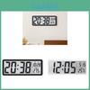 Relógio de Parede LCD Moderno com Display de Temperatura e Umidade para Decoração de Sala de Estar