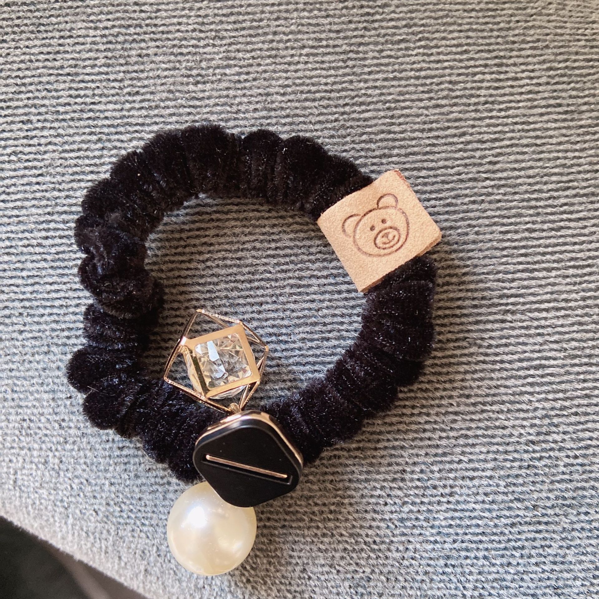 

1 предмет, однотонная шелковая атласная эластичная лента для волос с буквами Advanced Sense, женская заколка для волос «конский хвост», веревка, аксессуары для волос XYZ чёрный