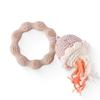 1Pc Crochet Animal Bear Rattle Toy Soother Bracelet Wooden Teether Ring Baby Product Mobile Pram Crib Wooden Toys Newborn Gifts