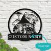 Personalized Crab Metal Wall Art Sign, Rustproof Home Decor, Unique Gift