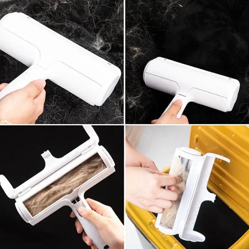 Pet Hair Remover Roller One-Hand Operation Dog & Cat Lint Remover Self Cleaning Hair Eliminator for Home