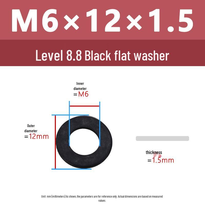 High-Strength Carbon Steel Flat Washer M3-M36