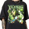Retro Yoshi Super Mario Character Shirt and Kids T-Shirt, Vintage Mario Game Apparel Tee, Universal World T-Shirt and Kids T-Shirt