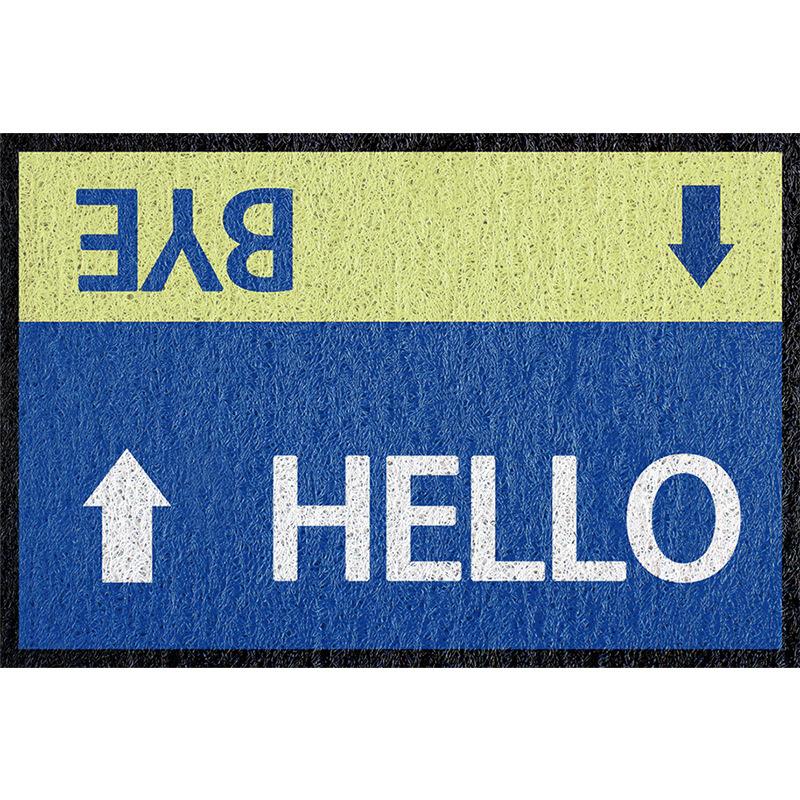 

Коврик для входной двери с креативным дизайном, противоскользящий коврик из ПВХ, шелковая петля, которую можно вырезать, индивидуальный коврик для дома, коврик небольшого размера для входной двери 40cmx60cm