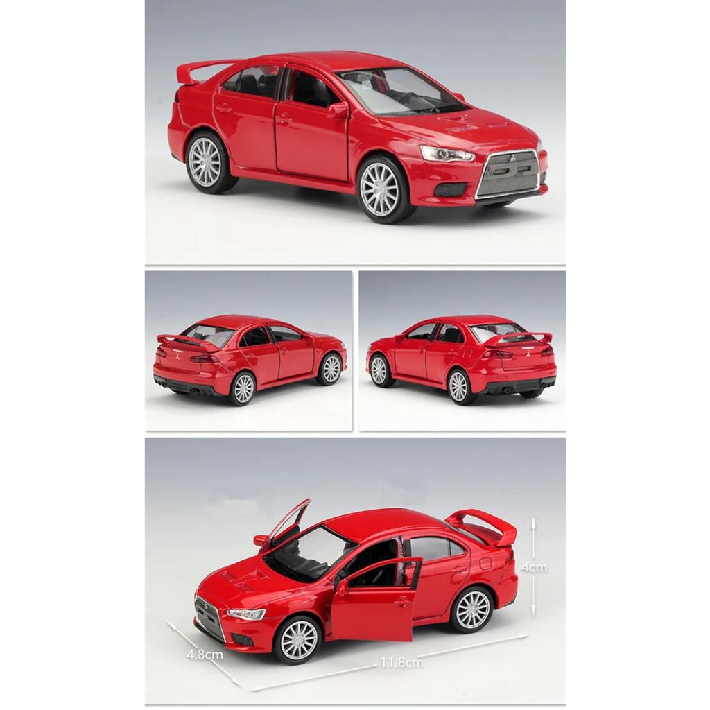 1/36 Mitsubishi Lancer Evolution X 10 Legierungsauto Modell Diecasts Metall Spielzeugfahrzeuge Automodell Hochsimulation Sammlung Kindergeschenk
