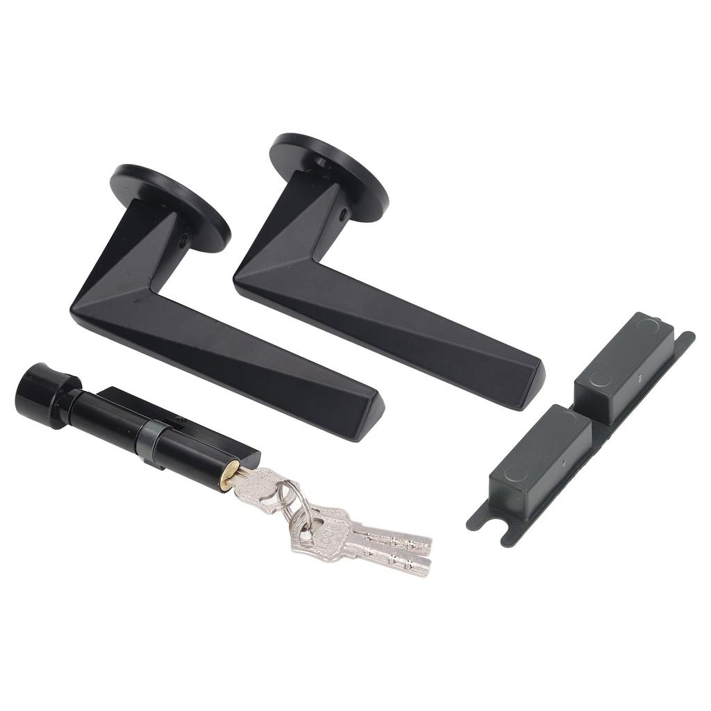 Home Bedroom Lock Handle Professional Aluminum Alloy Bathroom Interior Door Lever Handle with Keys