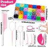 28-Color Gentle Hair Bands: Non-damaging, Disposable Rubber Bands for Braids and Hairstyles