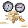 BETOOLL Nitrogen Regulator - Nitrogen Gauge with 78.7" Hose, 0-600 PSI Delivery Pressure Equipment Brass Inlet Outlet Connection Gauges