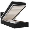Maison Exclusive - Cadre de lit ottoman avec matelas noir 90x200 cm velours