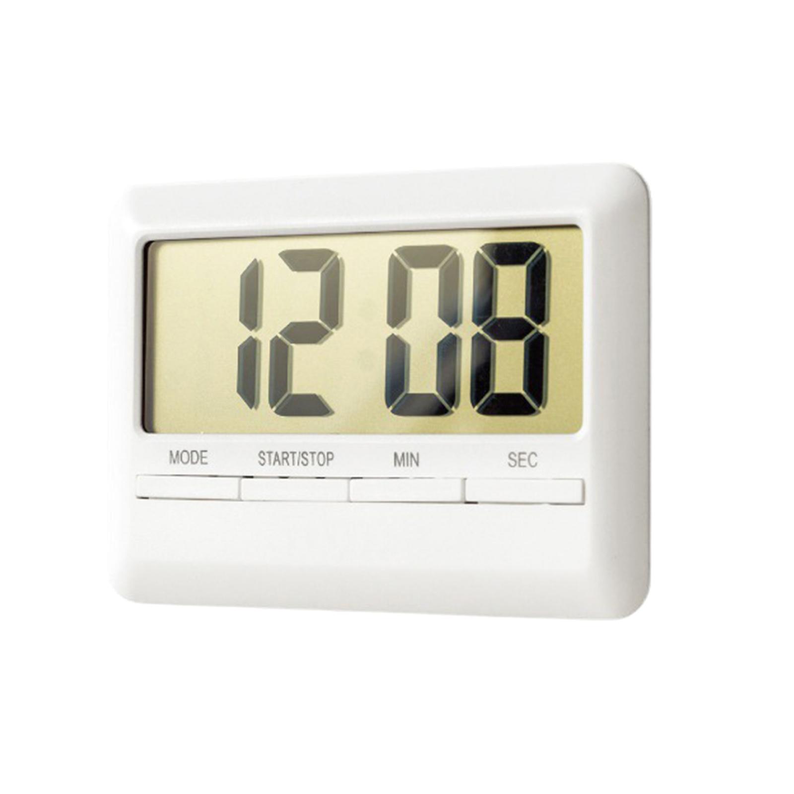 

Таймер Большой Время Ручной Отсчет Приготовление Приготовление Душа Исследование Секундомер Кухонный Магнитный Цифровой Будильник Электронный Инструмент белый