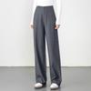 Fanzhen Women's Tencel Wool Blend Wide-Leg Trousers