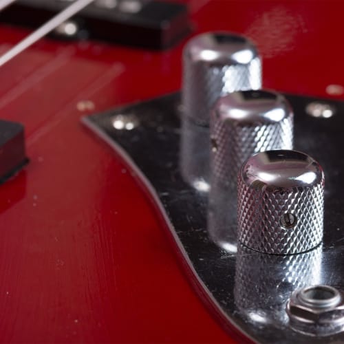 uxcell 1/4" (6mm) Universal Volume and Tone Control Knob with Oval Groove Indicator for Guitar, Black (30x20mm)